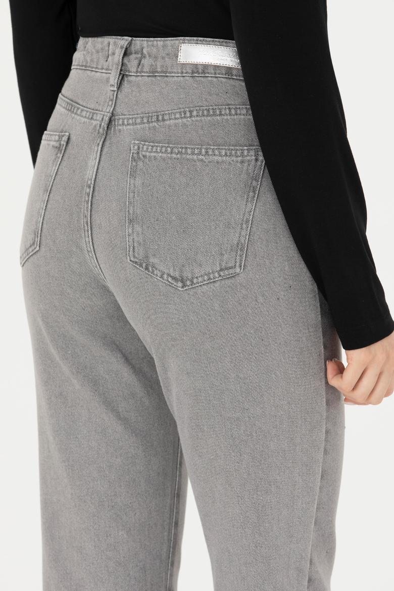 Kadın Gri Jean Pantolon - 50276328002