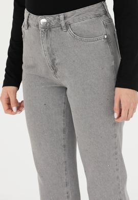 Kadın Gri Jean Pantolon - 50276328002