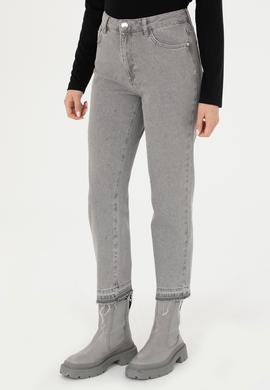Kadın Gri Jean Pantolon - 50276328002