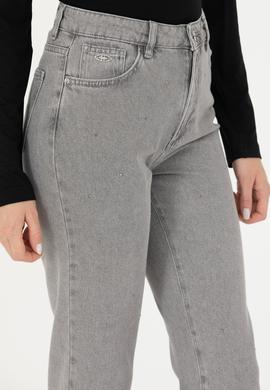 Kadın Gri Jean Pantolon - 50276328002