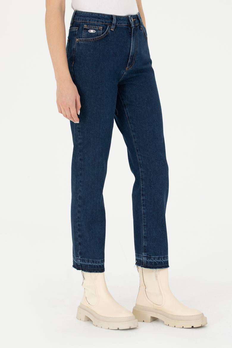 Kadın Mavi Jean Pantolon - 50277113003
