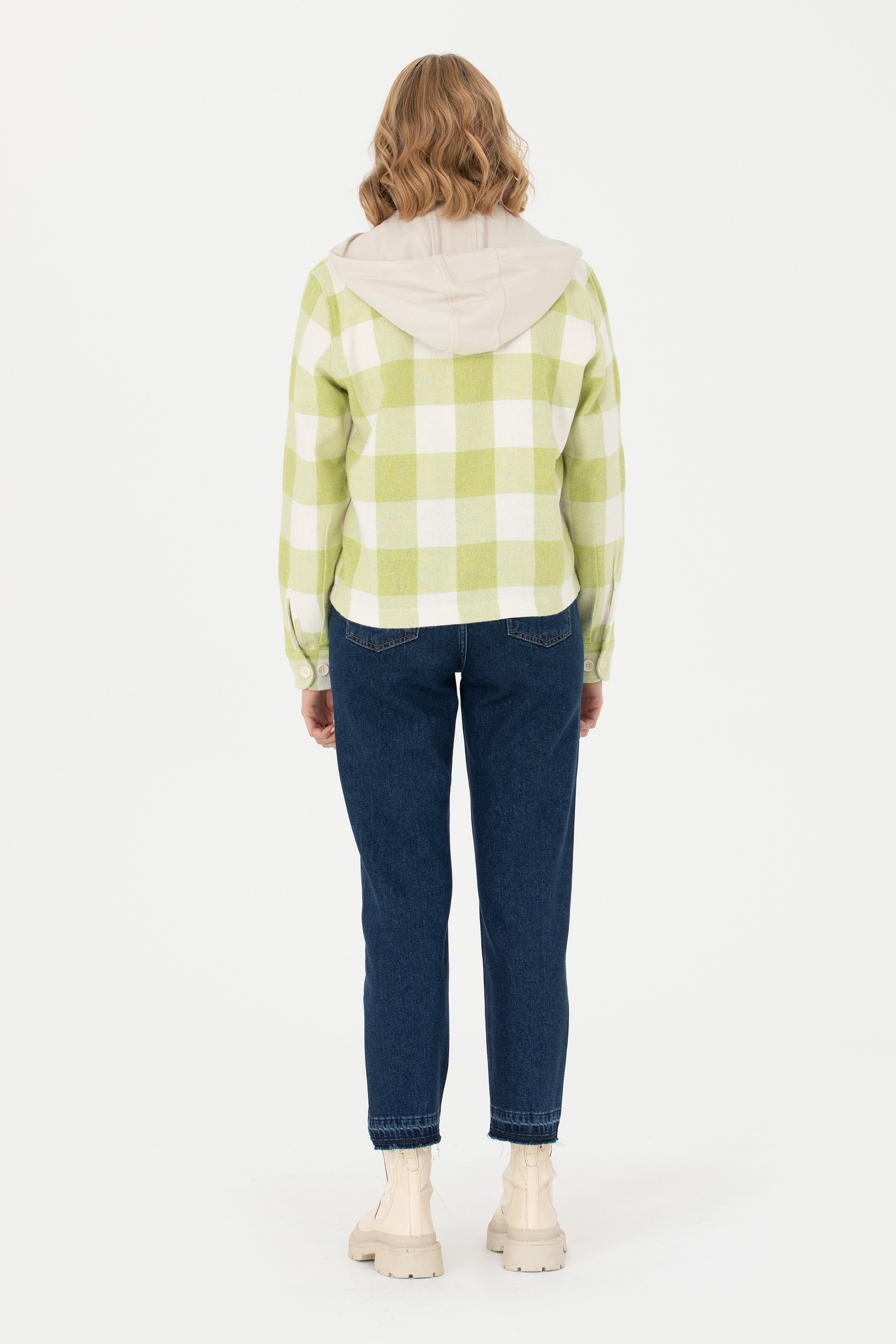 Kadın Mavi Jean Pantolon - Image 4