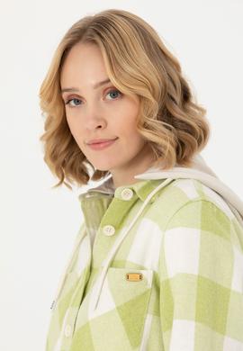 Kadın Fıstık Yeşili Uzun Kollu Gömlek - 50271448015