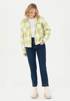 Kadın Fıstık Yeşili Uzun Kollu Gömlek - 50271448015