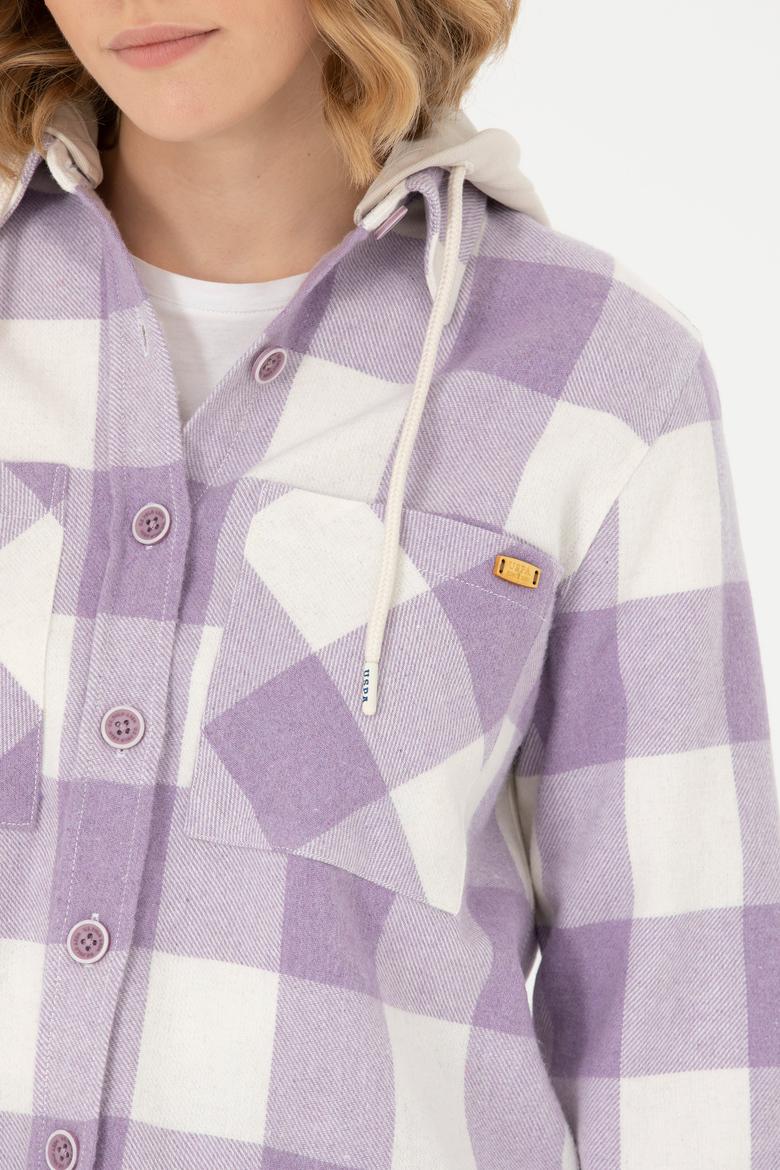 Kadın Lila Uzun Kollu Gömlek - 50271448031