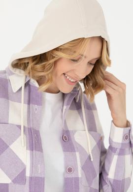 Kadın Lila Uzun Kollu Gömlek - 50271448031