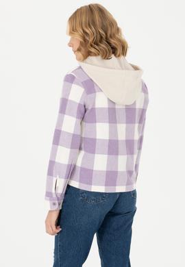 Kadın Lila Uzun Kollu Gömlek - 50271448031