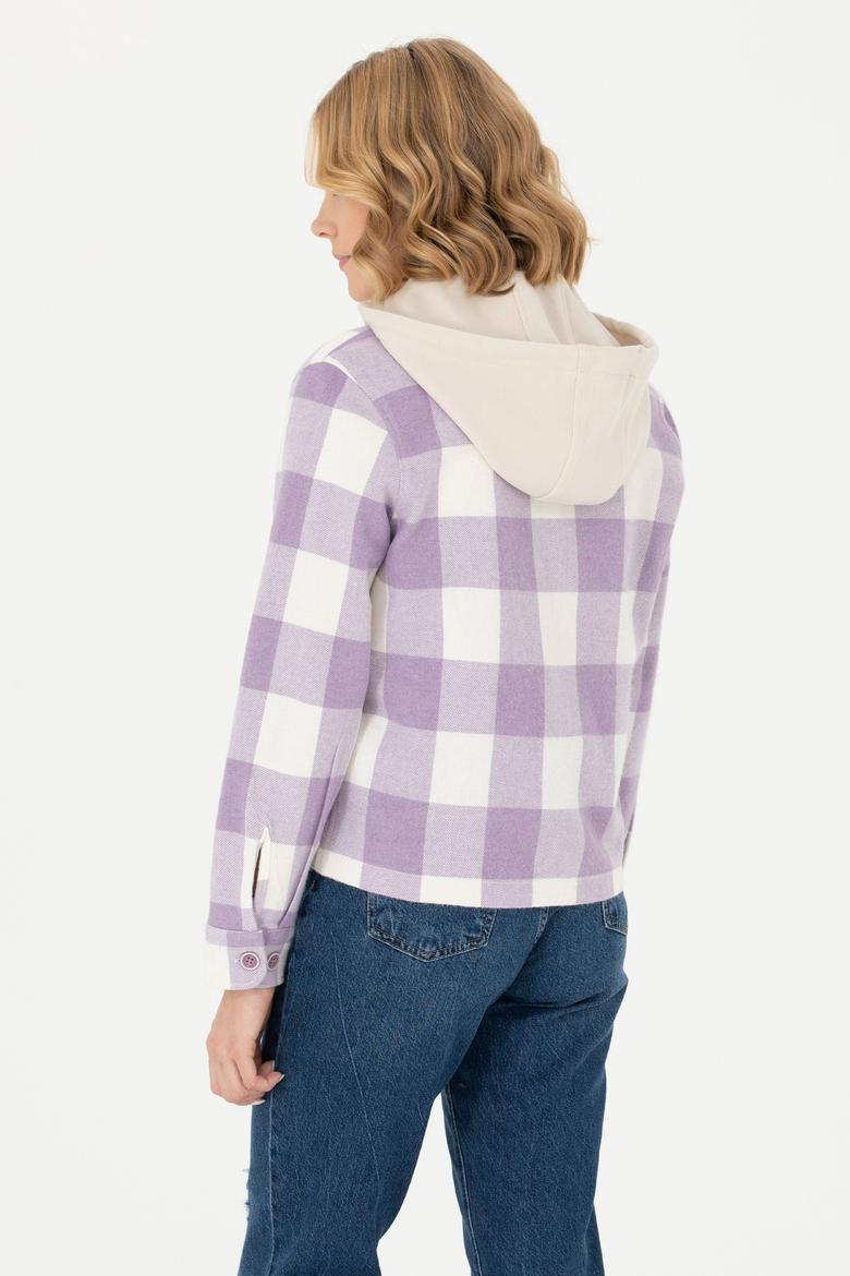 Kadın Lila Uzun Kollu Gömlek - 50271448031