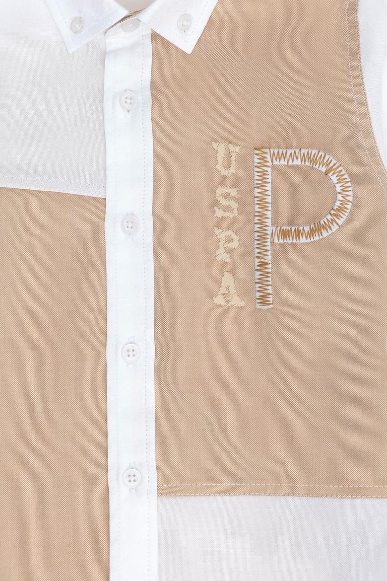 Erkek Çocuk Kum Uzun Kollu Gömlek - 50272397029