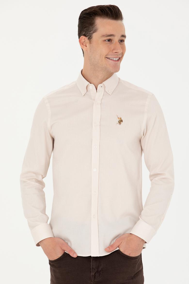 Erkek Beyaz Uzun Kollu Gömlek