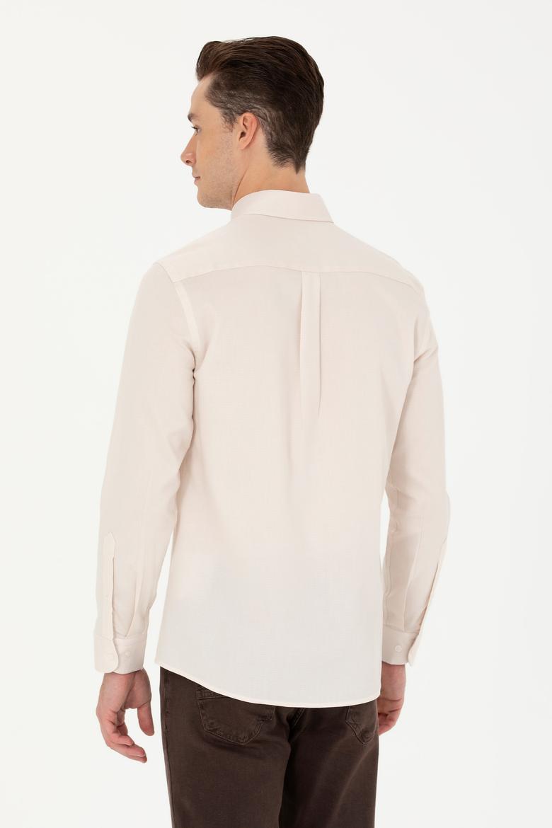 Erkek Beyaz Uzun Kollu Gömlek - 50272447005