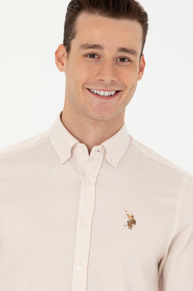 Erkek Beyaz Uzun Kollu Gömlek