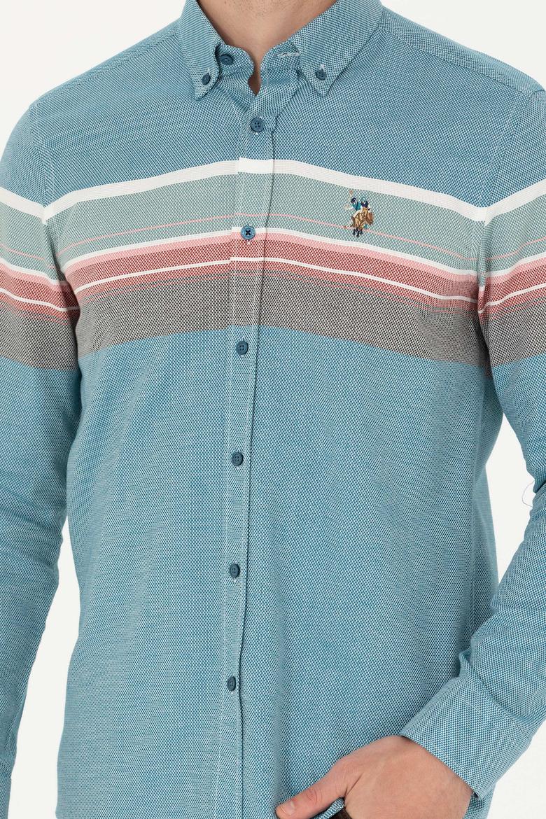 Erkek Petrol Uzun Kollu Gömlek - 50272500006