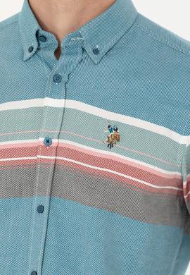 Erkek Petrol Uzun Kollu Gömlek - 50272500006