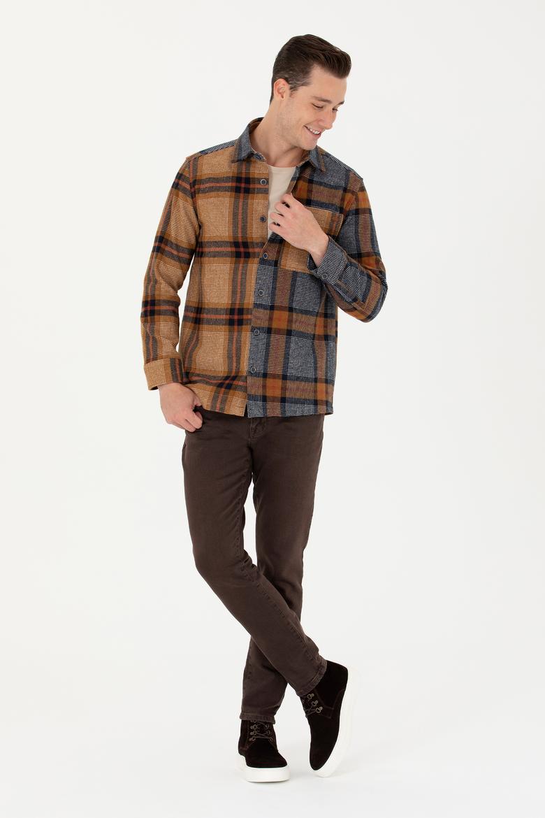 Erkek Oduncu Camel Gömlek - 50272750001