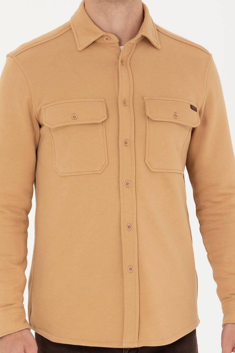 Erkek Camel Uzun Kollu Gömlek - 50276969006