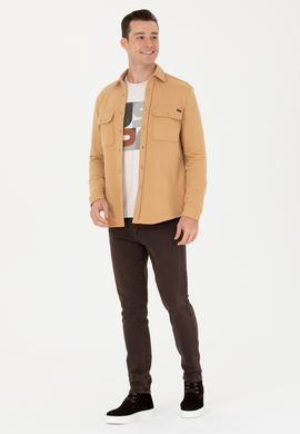 Erkek Camel Uzun Kollu Gömlek - 50276969006