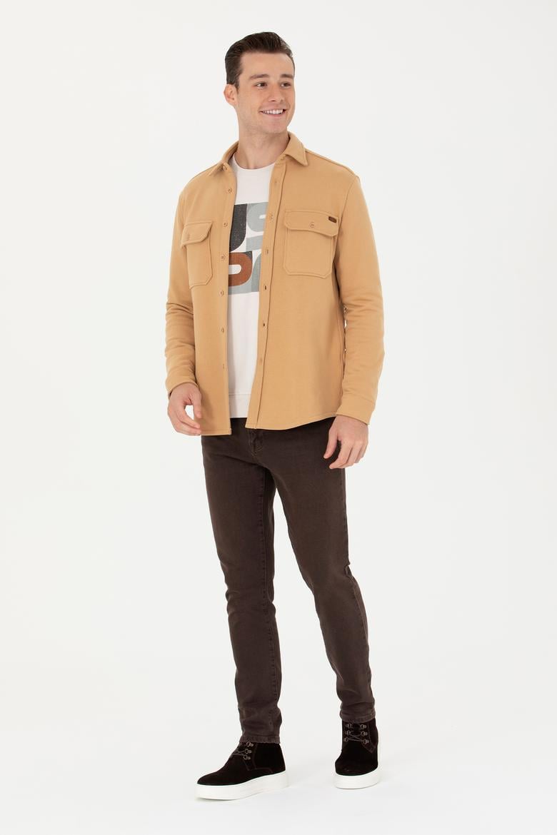 Erkek Camel Uzun Kollu Gömlek - 50276969006