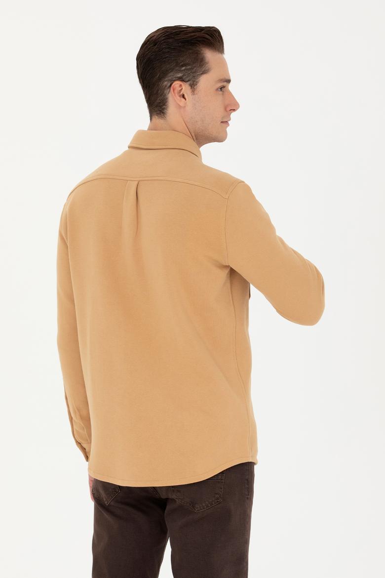 Erkek Camel Uzun Kollu Gömlek - 50276969006