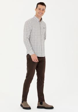 Erkek Ekoseli Lacivert Gömlek - 50279453009