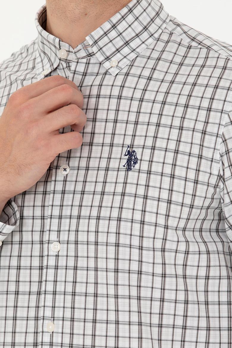 Erkek Ekoseli Lacivert Gömlek - 50279453009