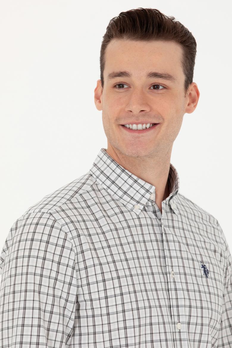 Erkek Ekoseli Lacivert Gömlek - 50279453009