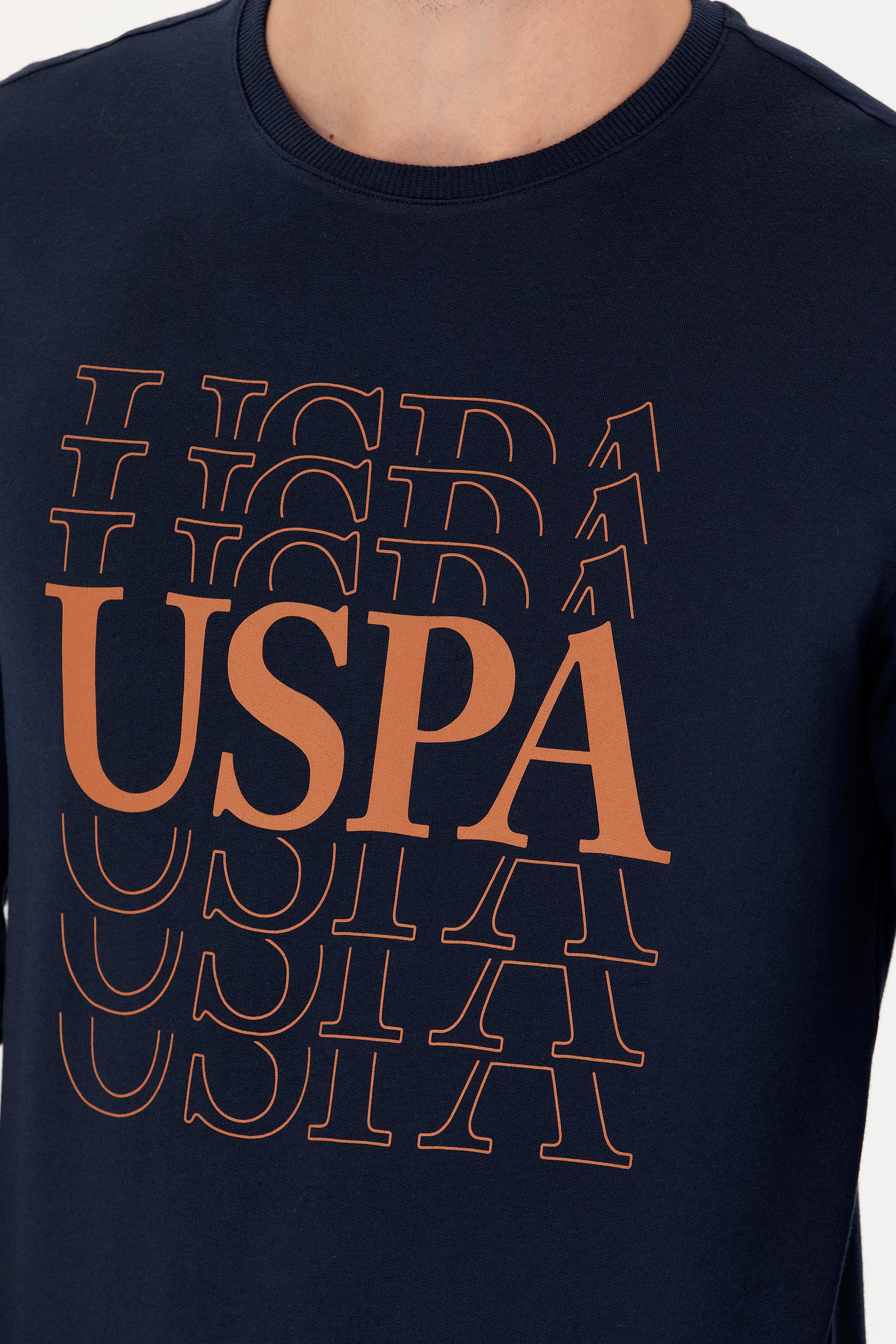 Erkek Lacivert Sweatshirt - Image 7