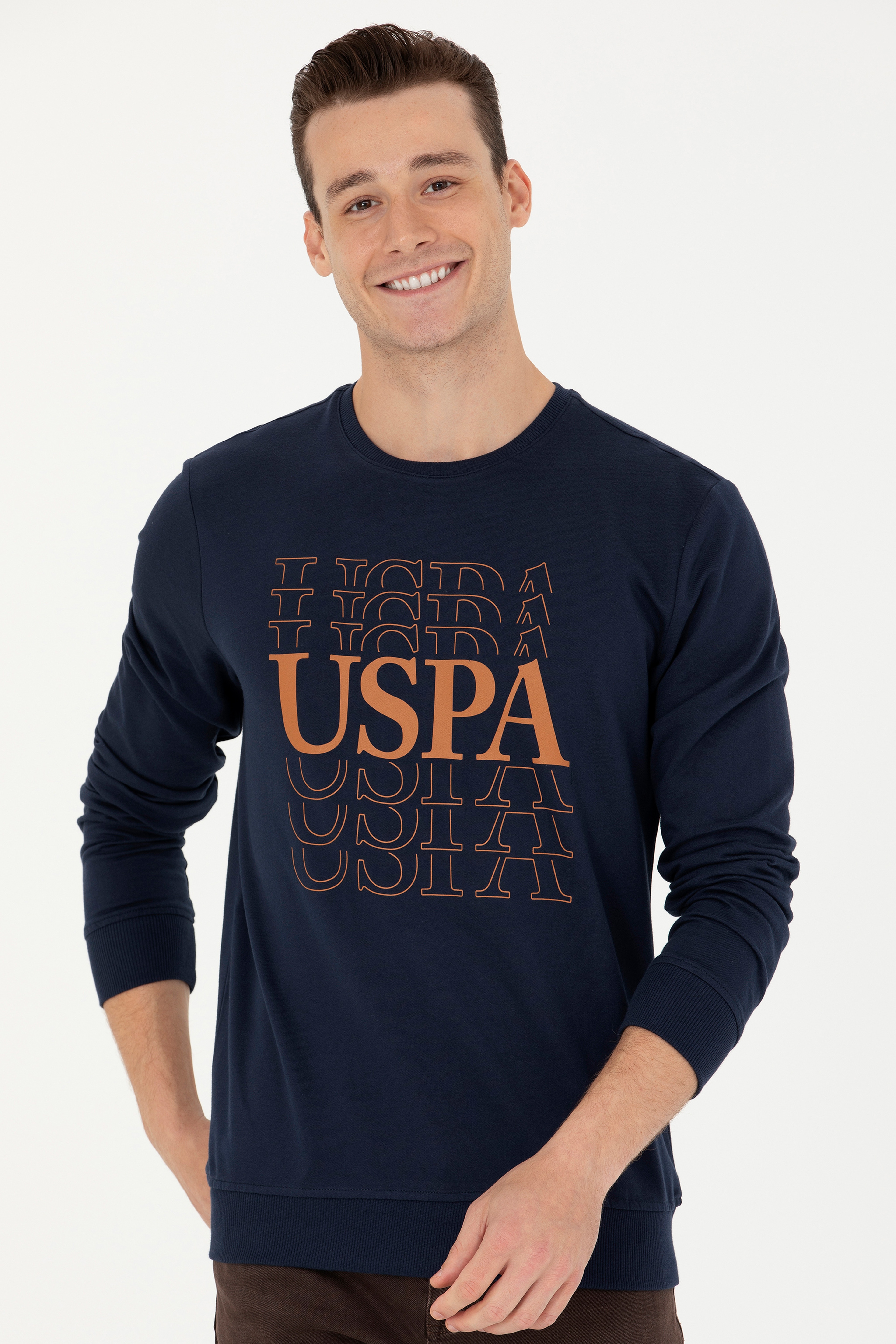 Erkek Lacivert Sweatshirt - Image 1