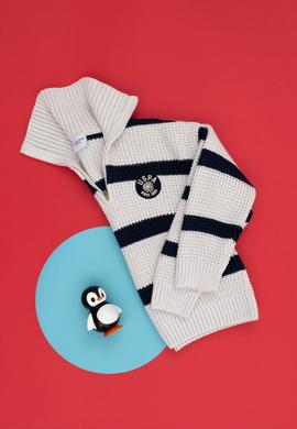 Kız Çocuk Krem Polo Yaka Kazak - 50271892001