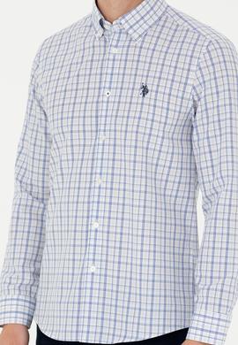 Erkek Ekoseli Mavi Gömlek - 50279453027