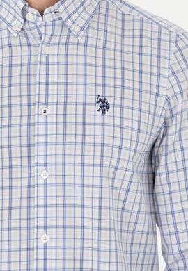 Erkek Ekoseli Mavi Gömlek - 50279453027