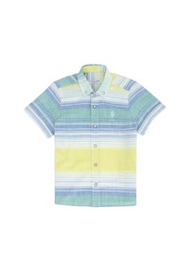 Erkek Çocuk Neon Sarı Kısa Kollu Gömlek - 50263767001