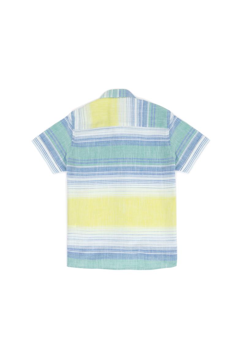 Erkek Çocuk Neon Sarı Kısa Kollu Gömlek - 50263767001