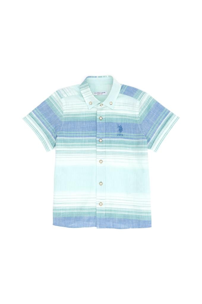 Erkek Çocuk Saks Kısa Kollu Gömlek