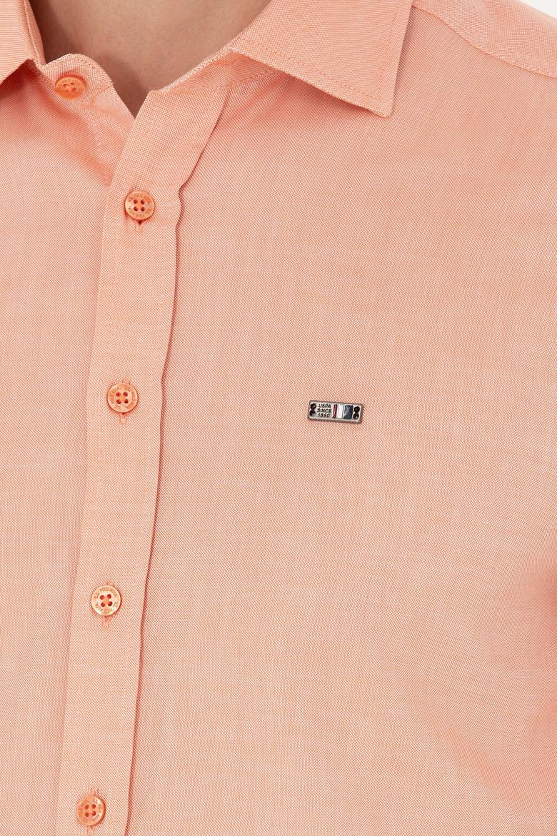 Erkek Kiremit Uzun Kollu Basic Gömlek - 50263048123