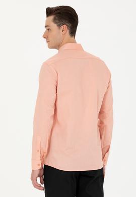 Erkek Kiremit Uzun Kollu Basic Gömlek - 50263048123