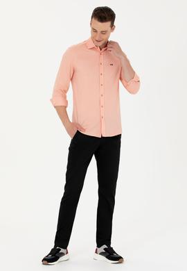 Erkek Kiremit Uzun Kollu Basic Gömlek - 50263048123