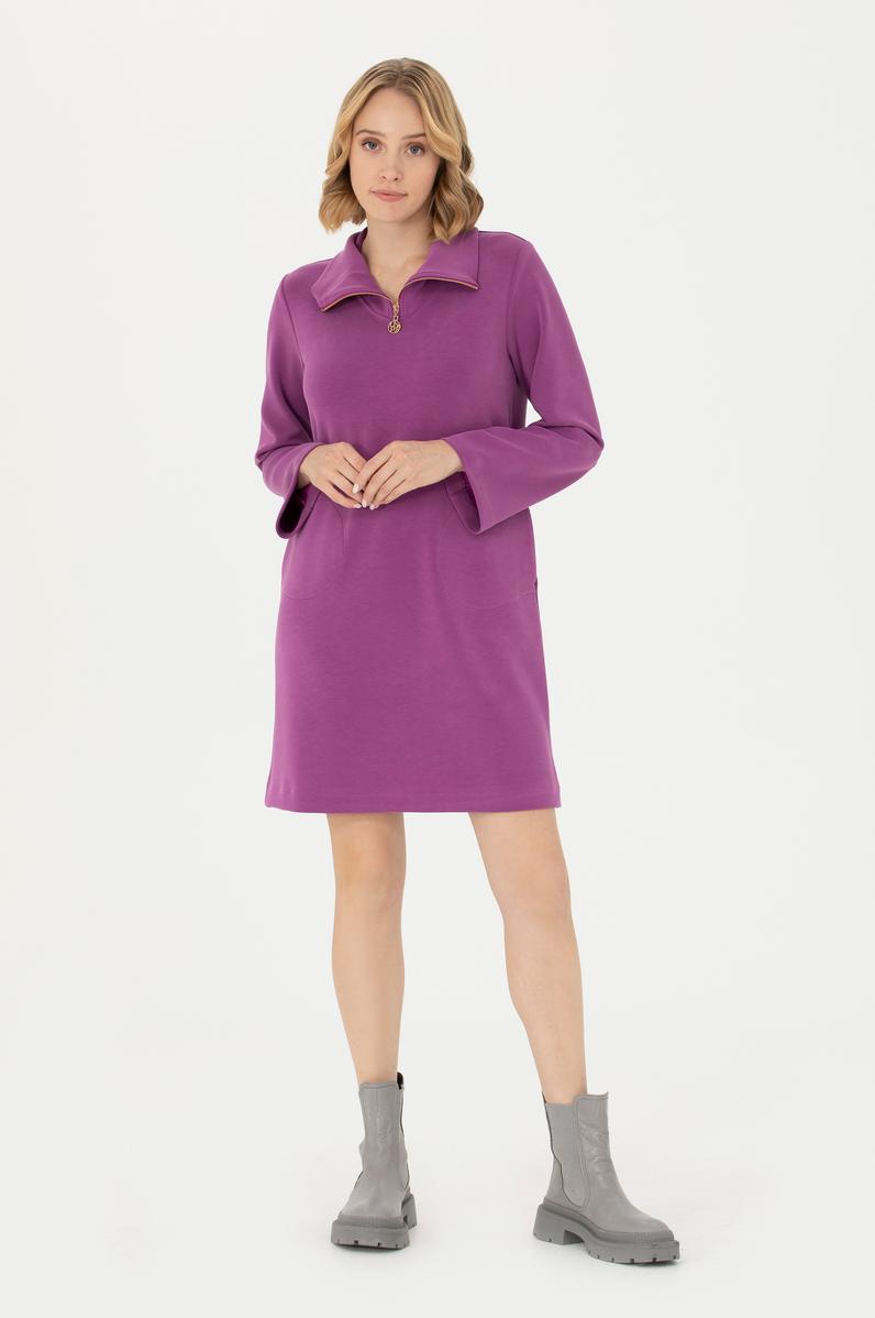 Kadın Violet Örme Elbise