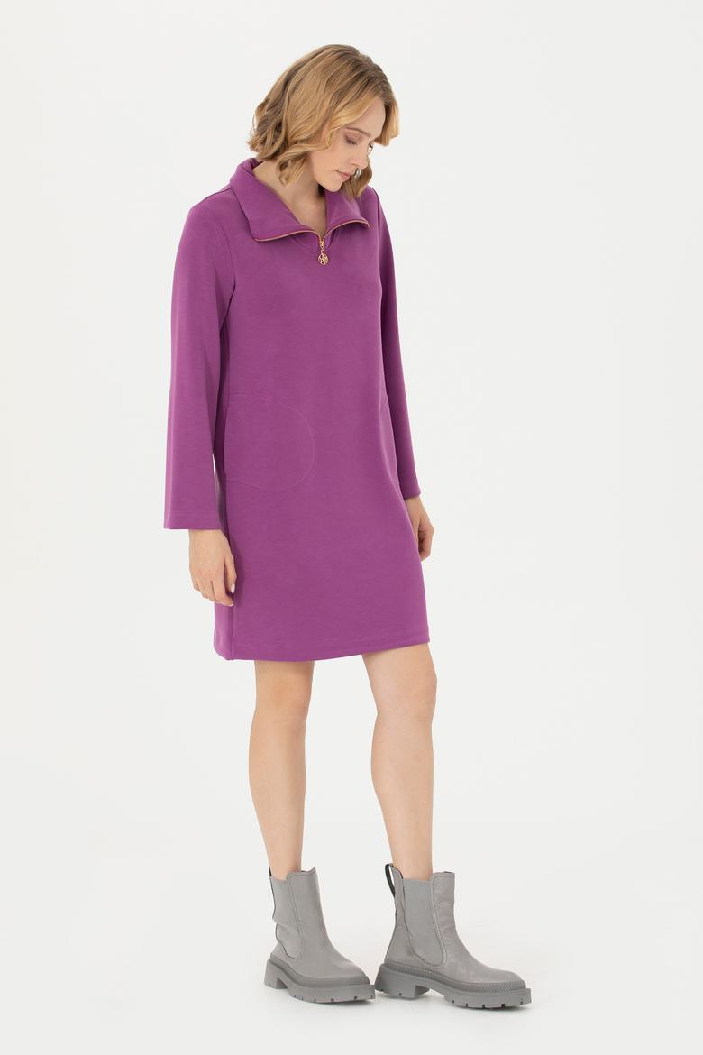 Kadın Violet Örme Elbise - 50272083029