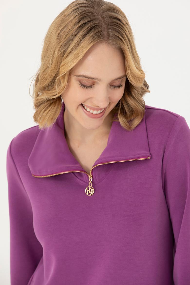 Kadın Violet Örme Elbise - 50272083029