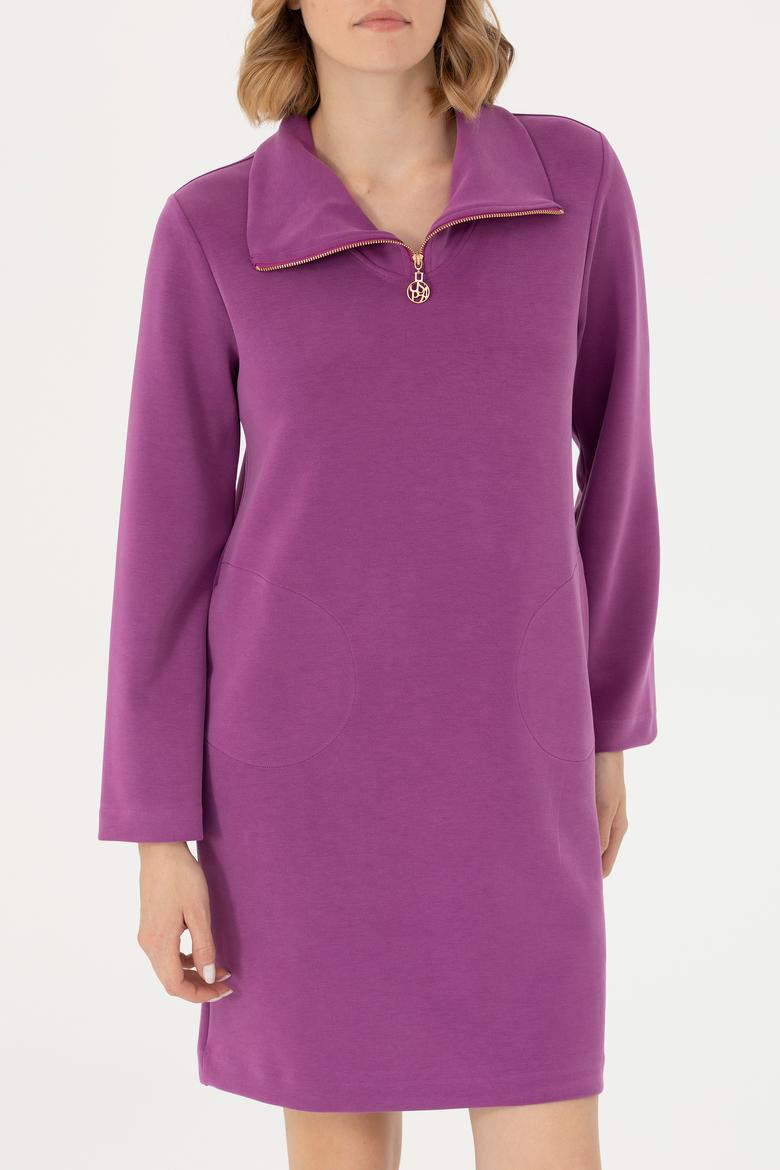 Kadın Violet Örme Elbise - 50272083029