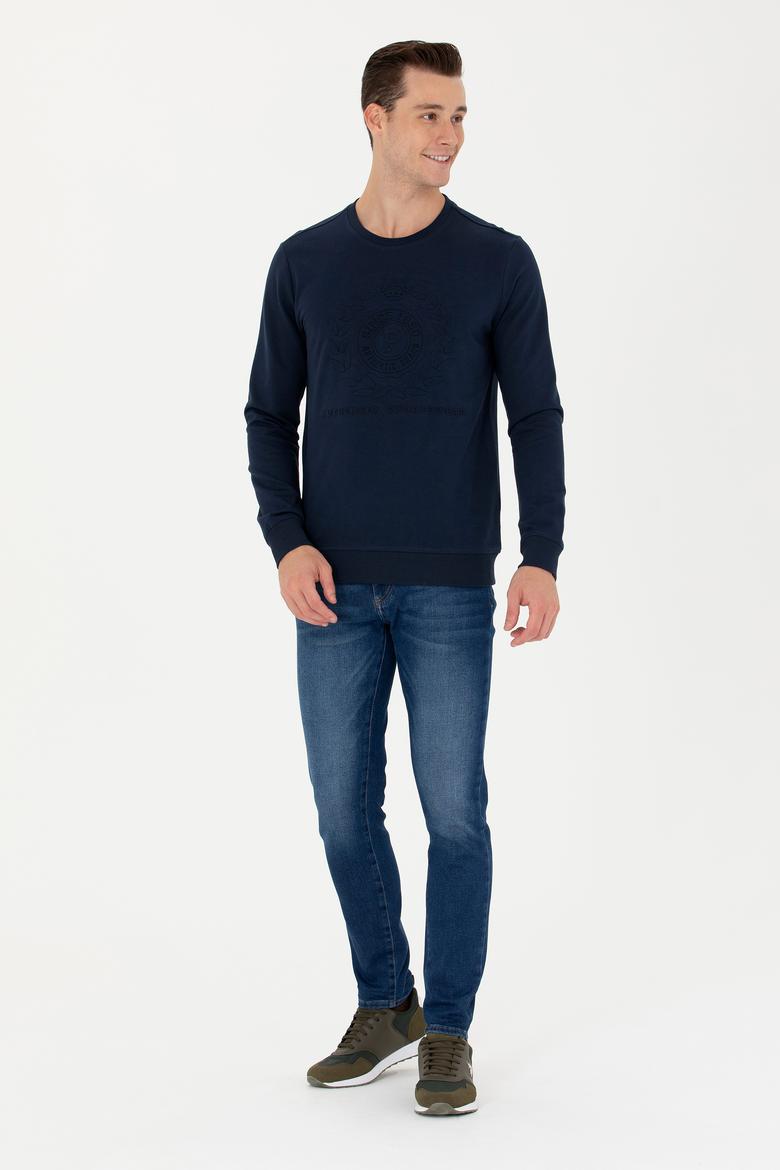 Erkek Lacivert Sweatshirt - 50270803001
