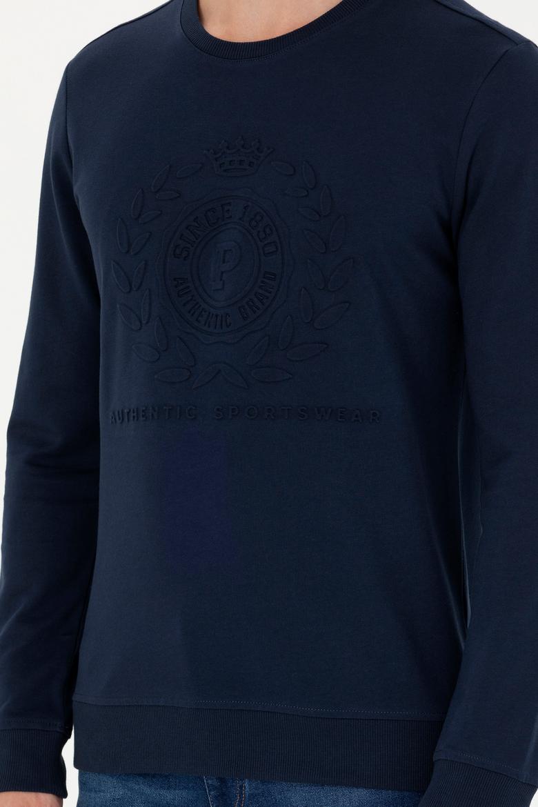 Erkek Lacivert Sweatshirt - 50270803001