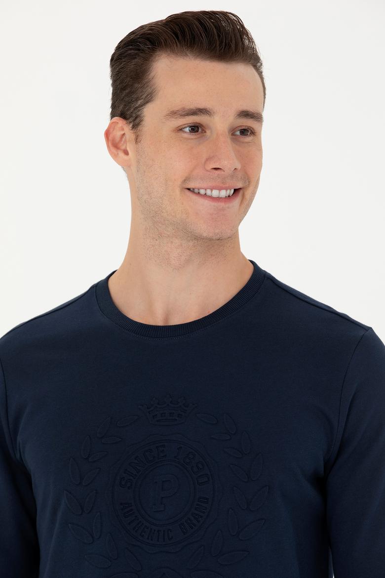 Erkek Lacivert Sweatshirt - 50270803001