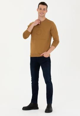 Erkek Açık Haki Sweatshirt - 50270803036