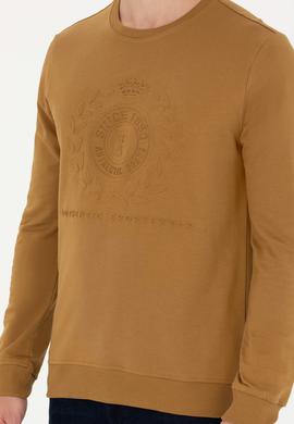 Erkek Açık Haki Sweatshirt - 50270803036