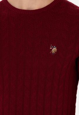 Erkek Bordo Basic Kazak - 50268940011