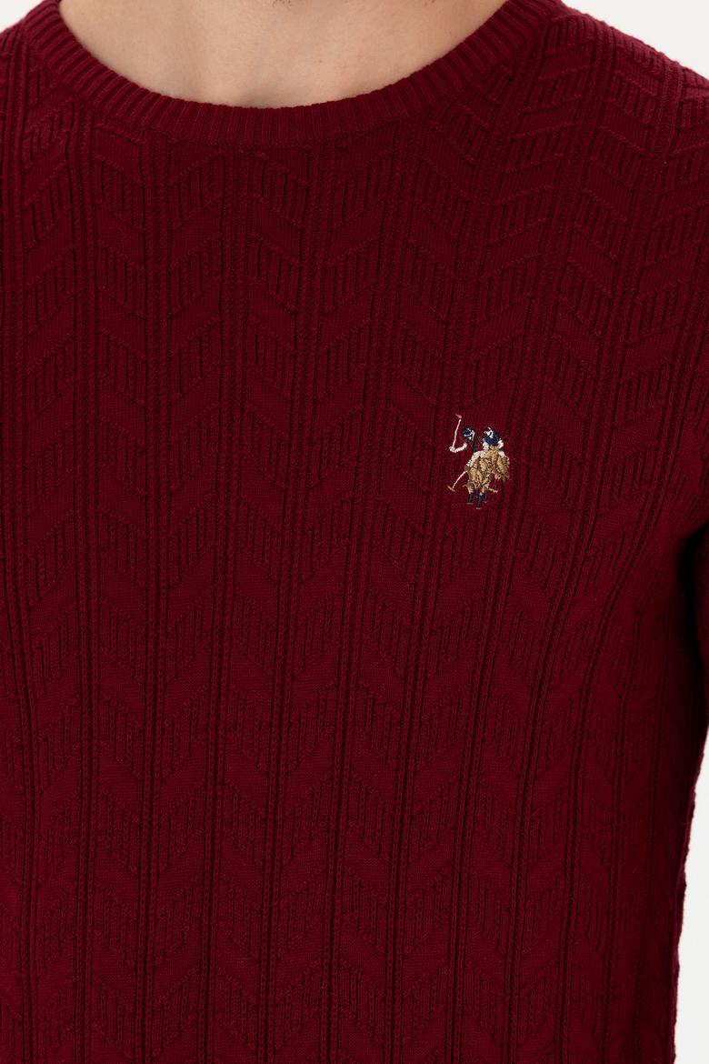 Erkek Bordo Basic Kazak - 50268940011