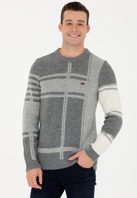 Erkek Gri Melanj Kazak - 50271071028