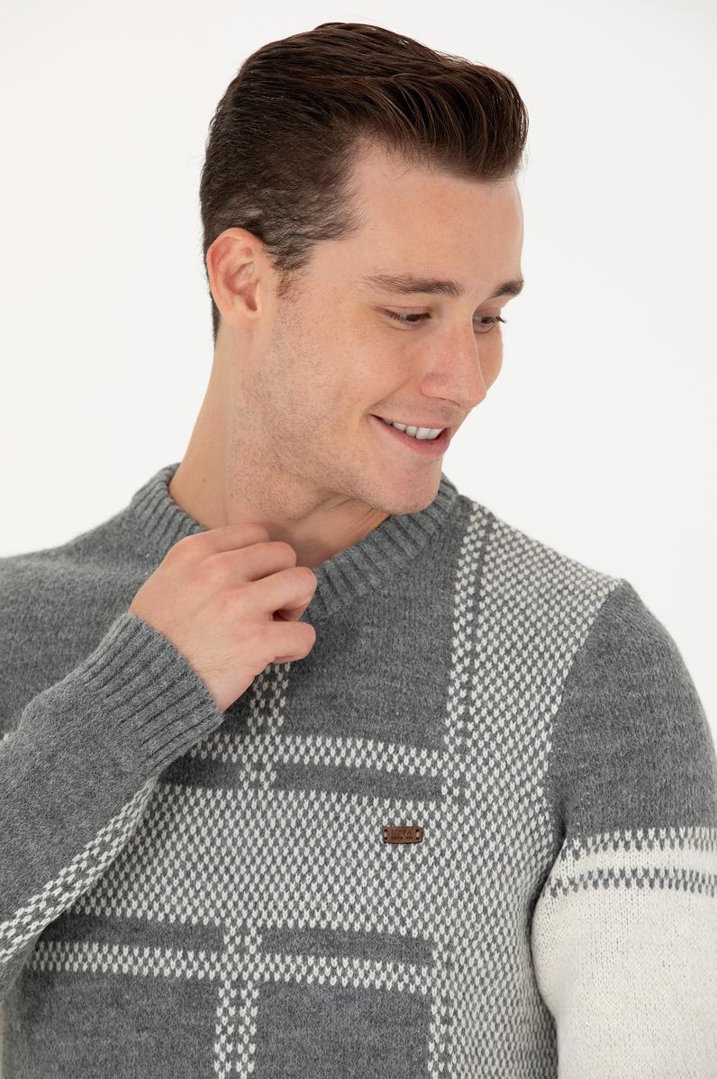 Erkek Gri Melanj Kazak